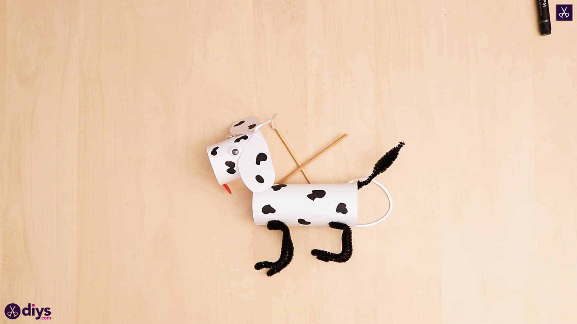 3d paper dog puppet 1