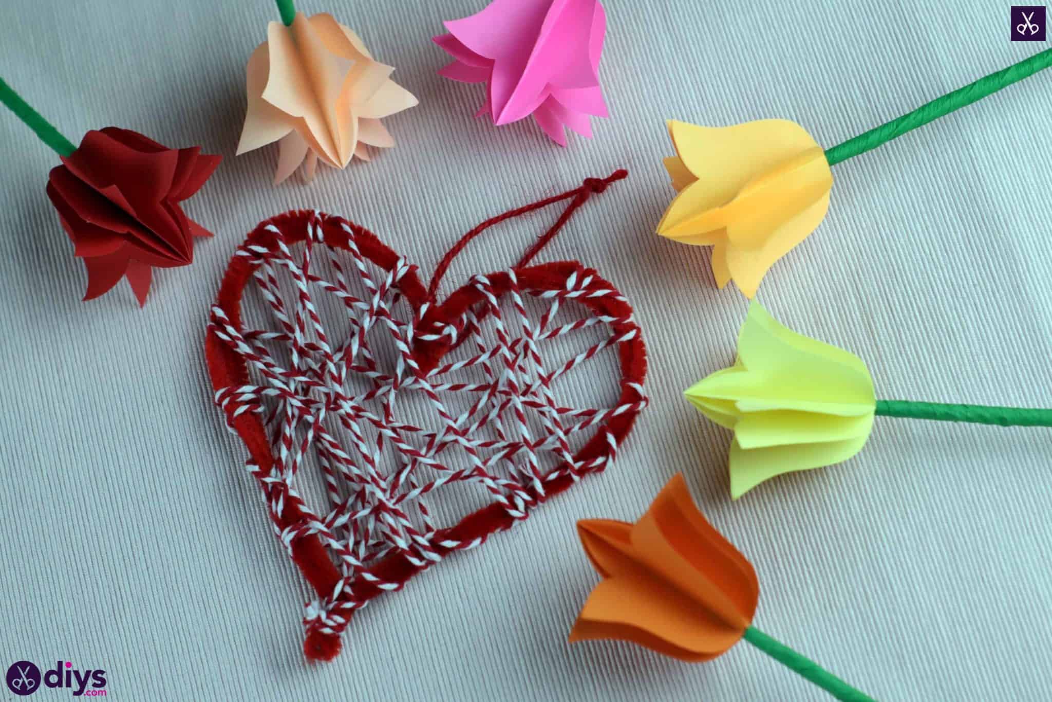 Diy hanging heart wall decor step 1b