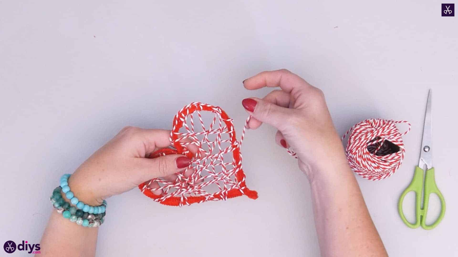 Make DIY Hanging Heart Wall Decor in 3 Steps for Valentine's Day