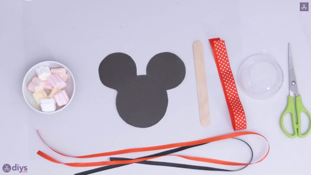 Diy minnie mouse candy holder materials cutting