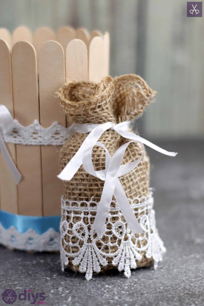 Diy rustic wedding favour bag craft