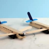 Popsicle stick airplane