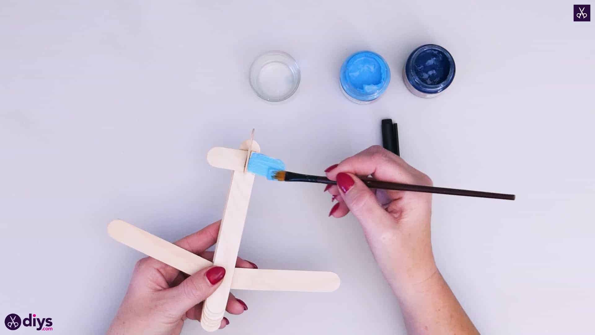Popsicle stick airplane step 6