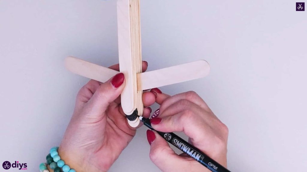 Popsicle stick airplane step 7