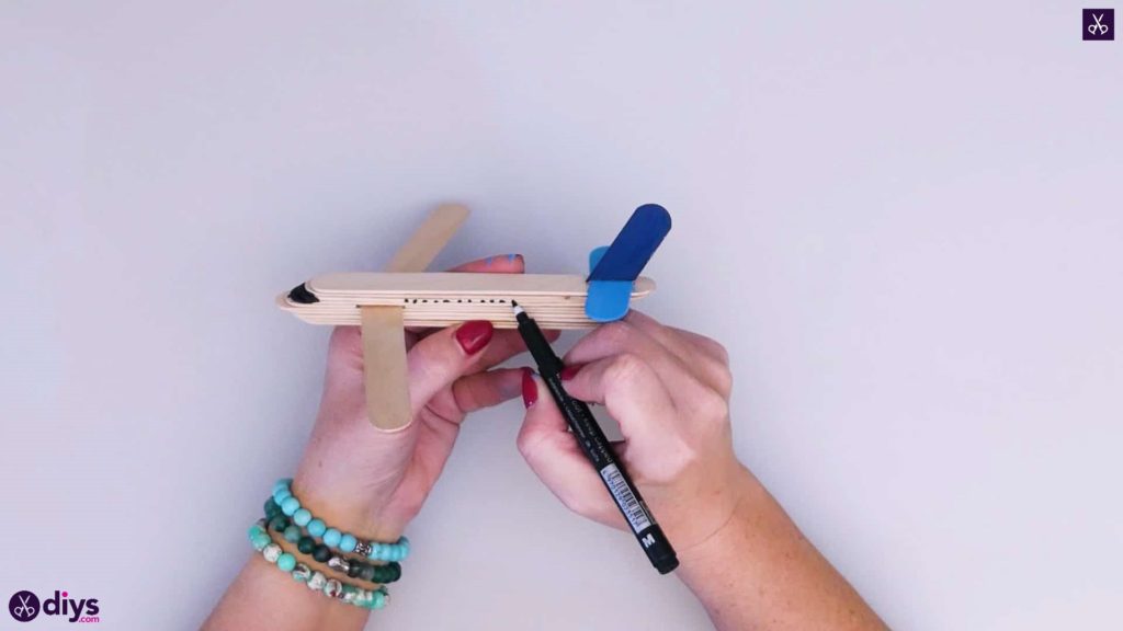 Popsicle stick airplane step 7a
