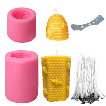 Sakolla 2 pack bee honeycomb candle mold