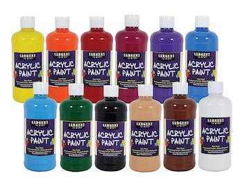 Sargent art 24 2498 count artist quality acrylic paint set