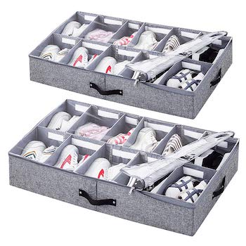 Vailando shoe storage organizer with adjustable dividers