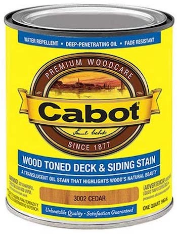 Cabot clear solution cedar tone deck and siding stain