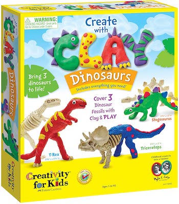 Creativity for kids create with clay dinosaurs