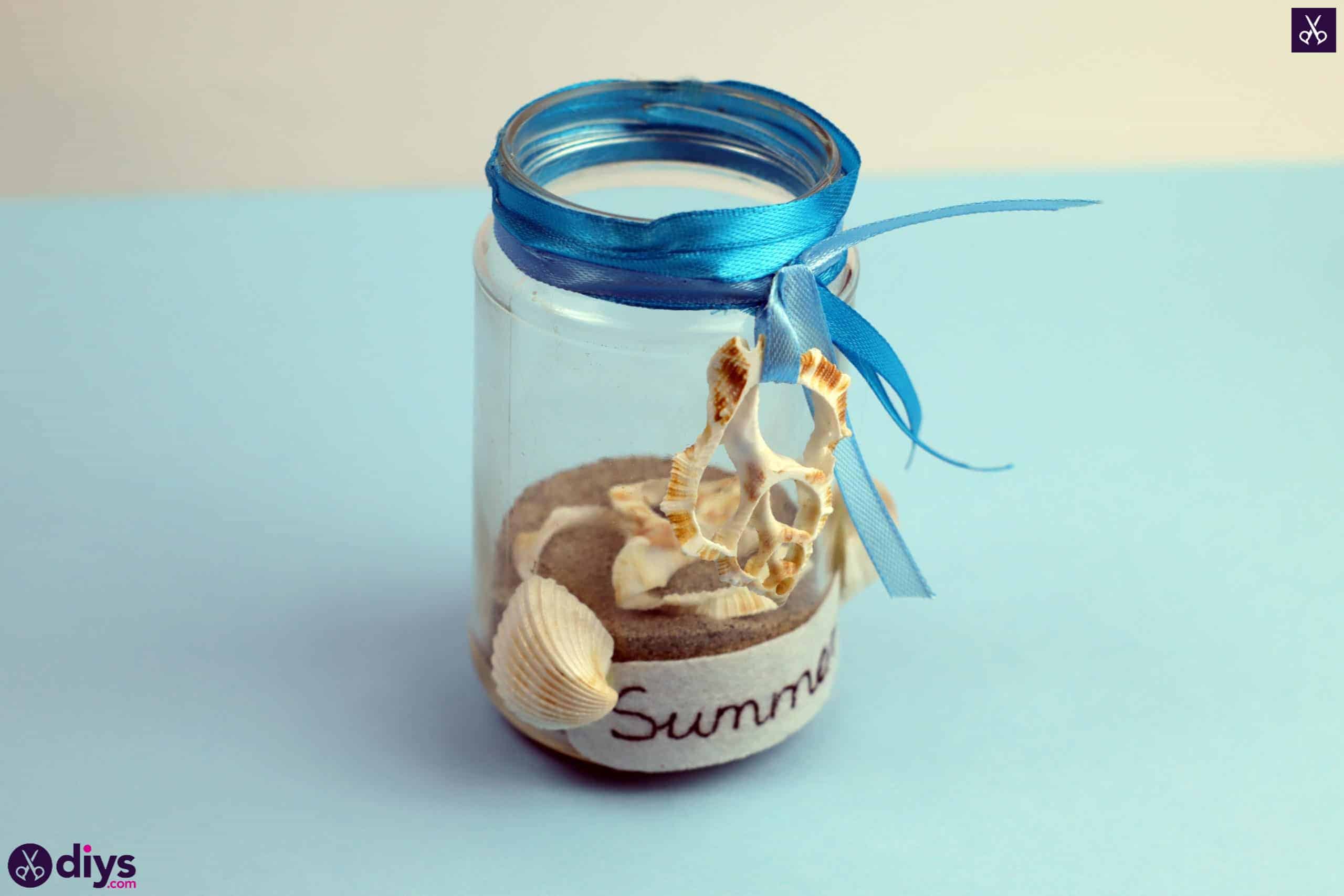 Diy beach inspired mason jar decor for summer