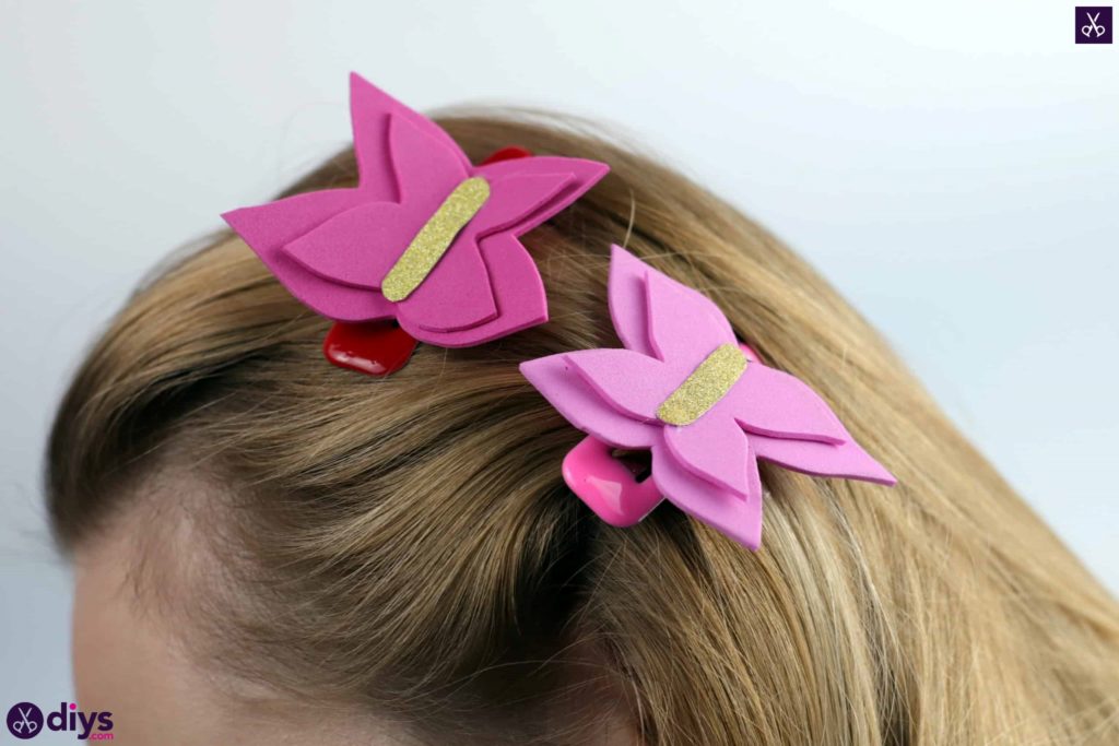 Diy butterfly barrette simple project for fashion