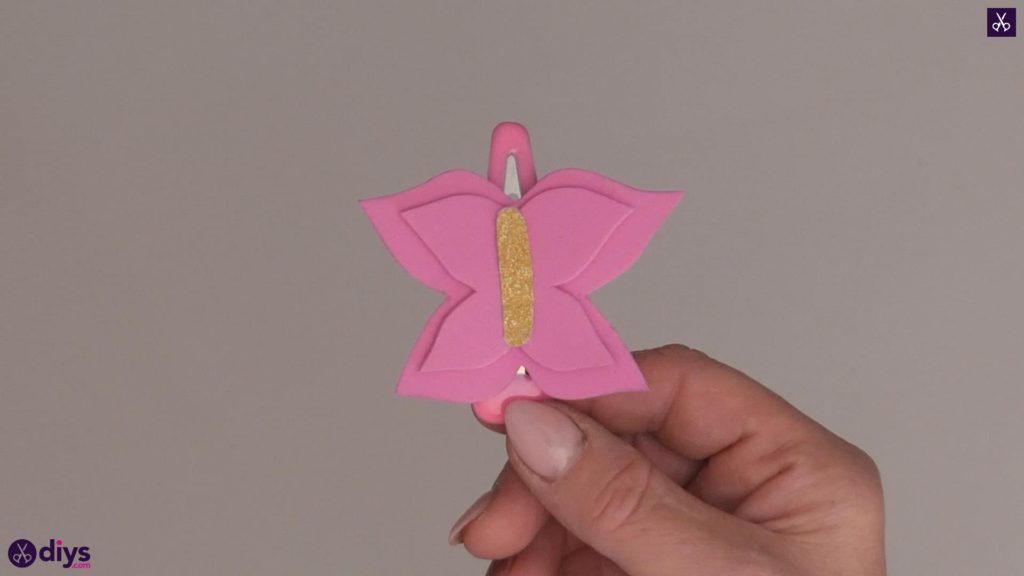 Diy butterfly barrette step 6b