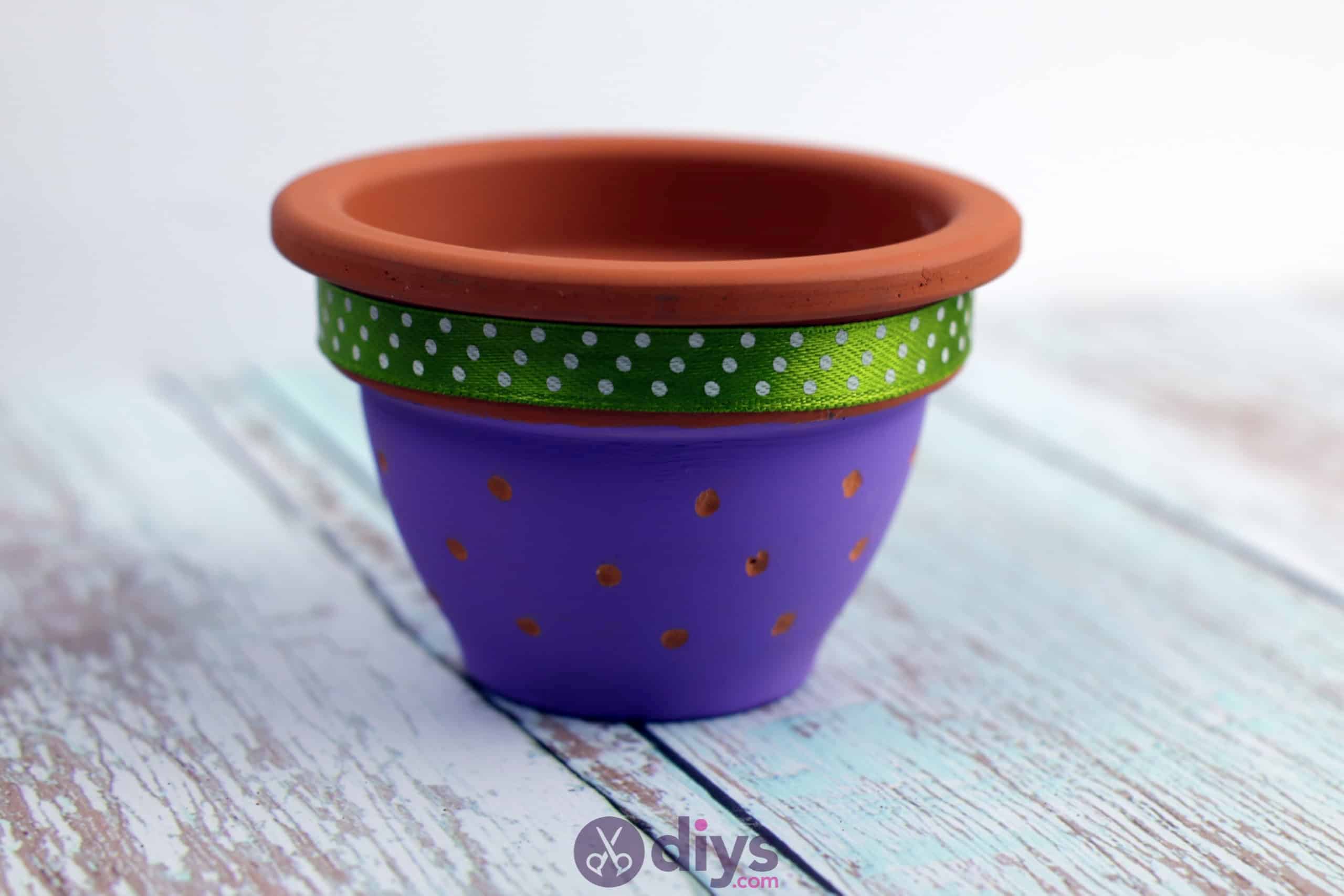 Diy colourful flower pot colorful