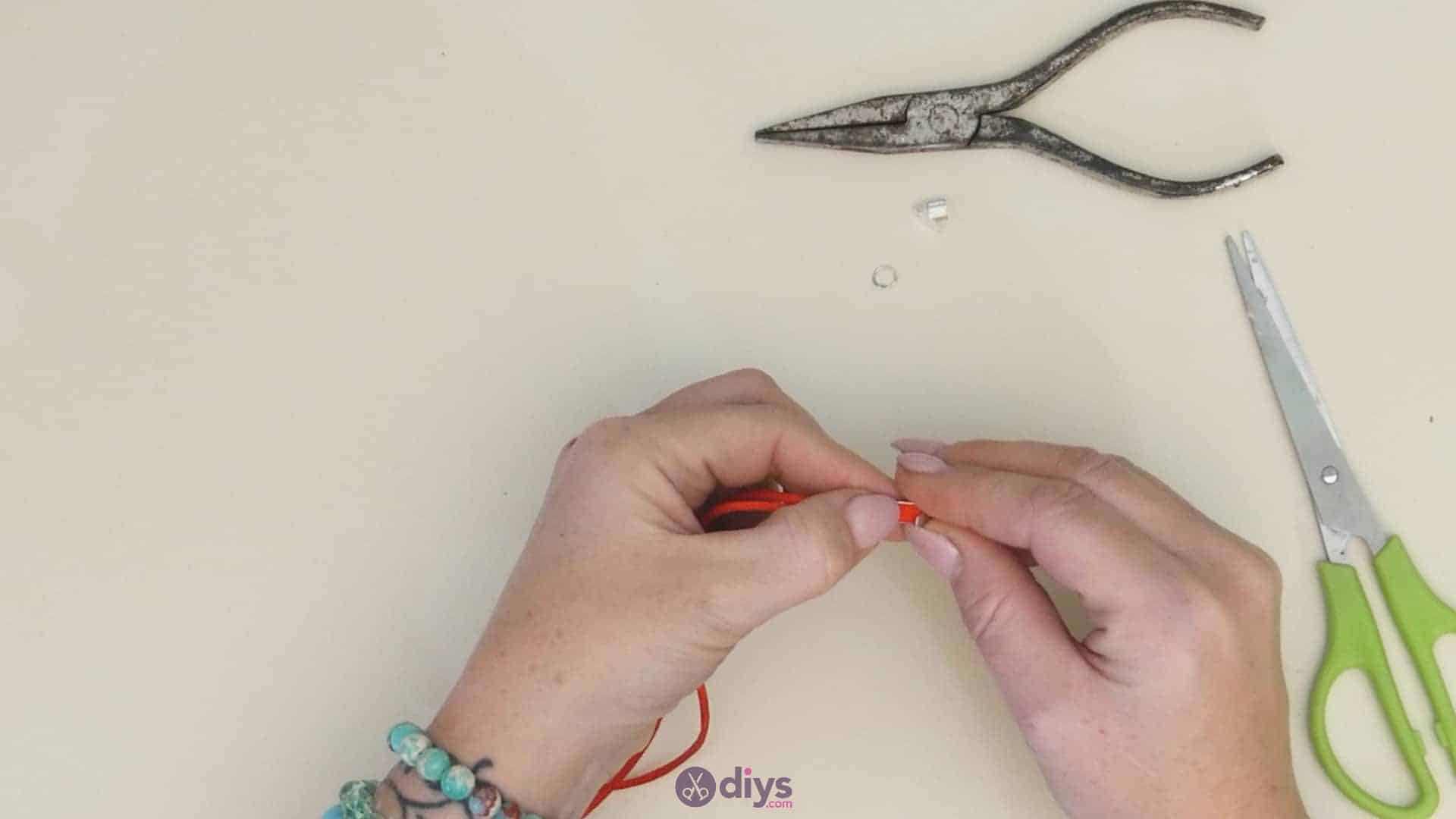 Diy knotted bracelet step 4