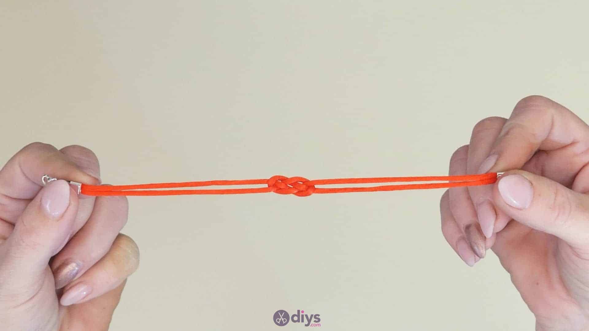 Diy knotted bracelet step 4c
