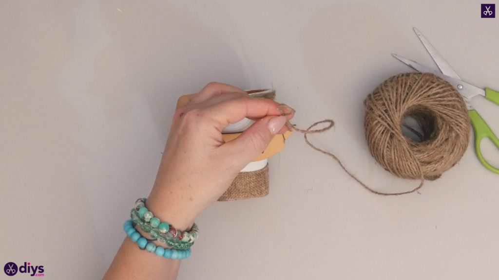 Diy rustic terra cotta flower pot step 6