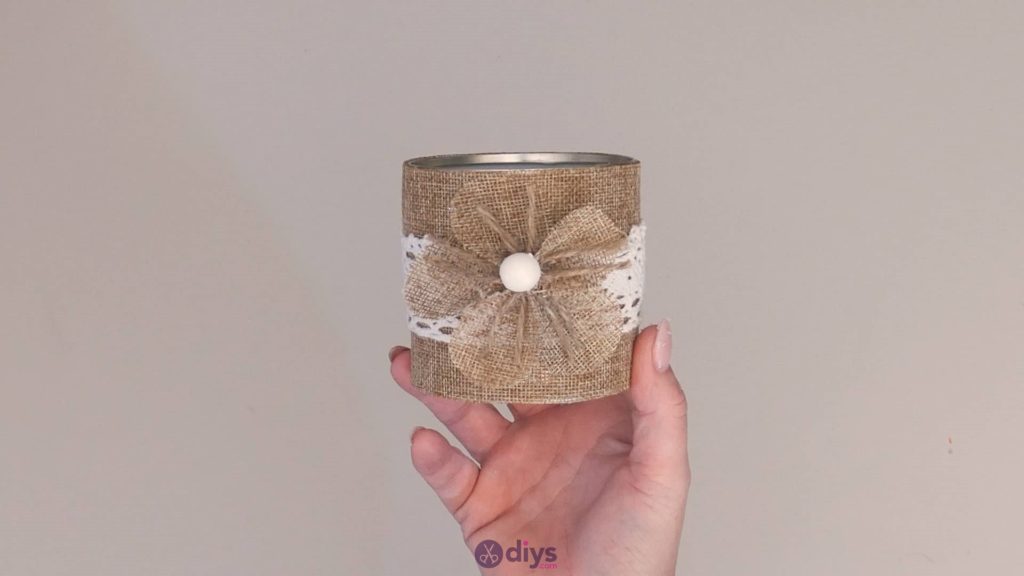 Diy rustic tin can container step 12c