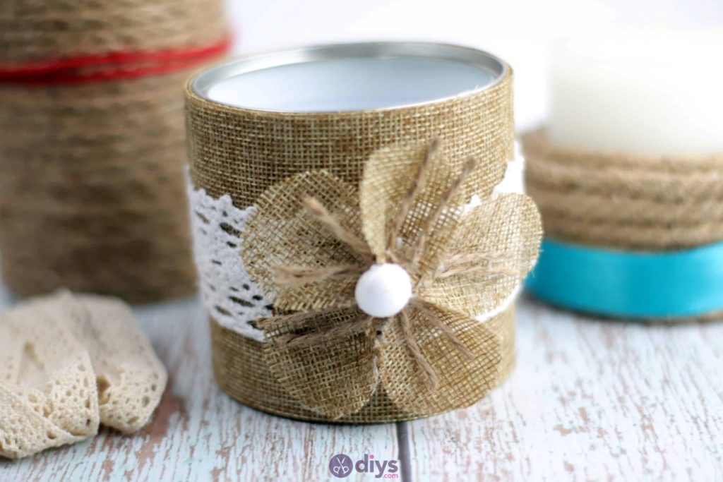 Diy rustic tin can container step 13