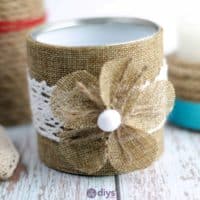 Diy rustic tin can container step 13