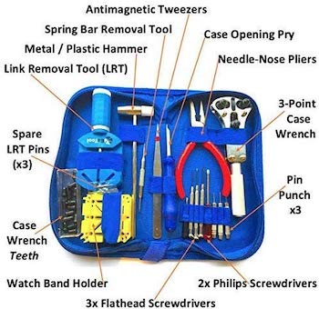 Eztool watch repair kit and full manual