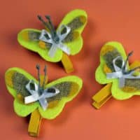 How to craft a butterfly from a clothespin step projct