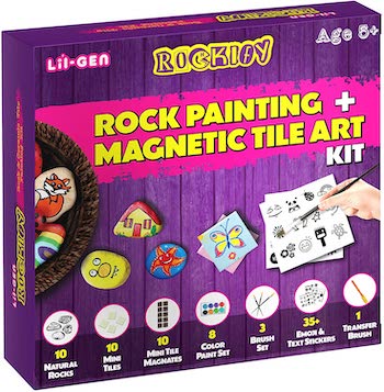 Li'l gen rockify rock painting and magnetic tile art kit