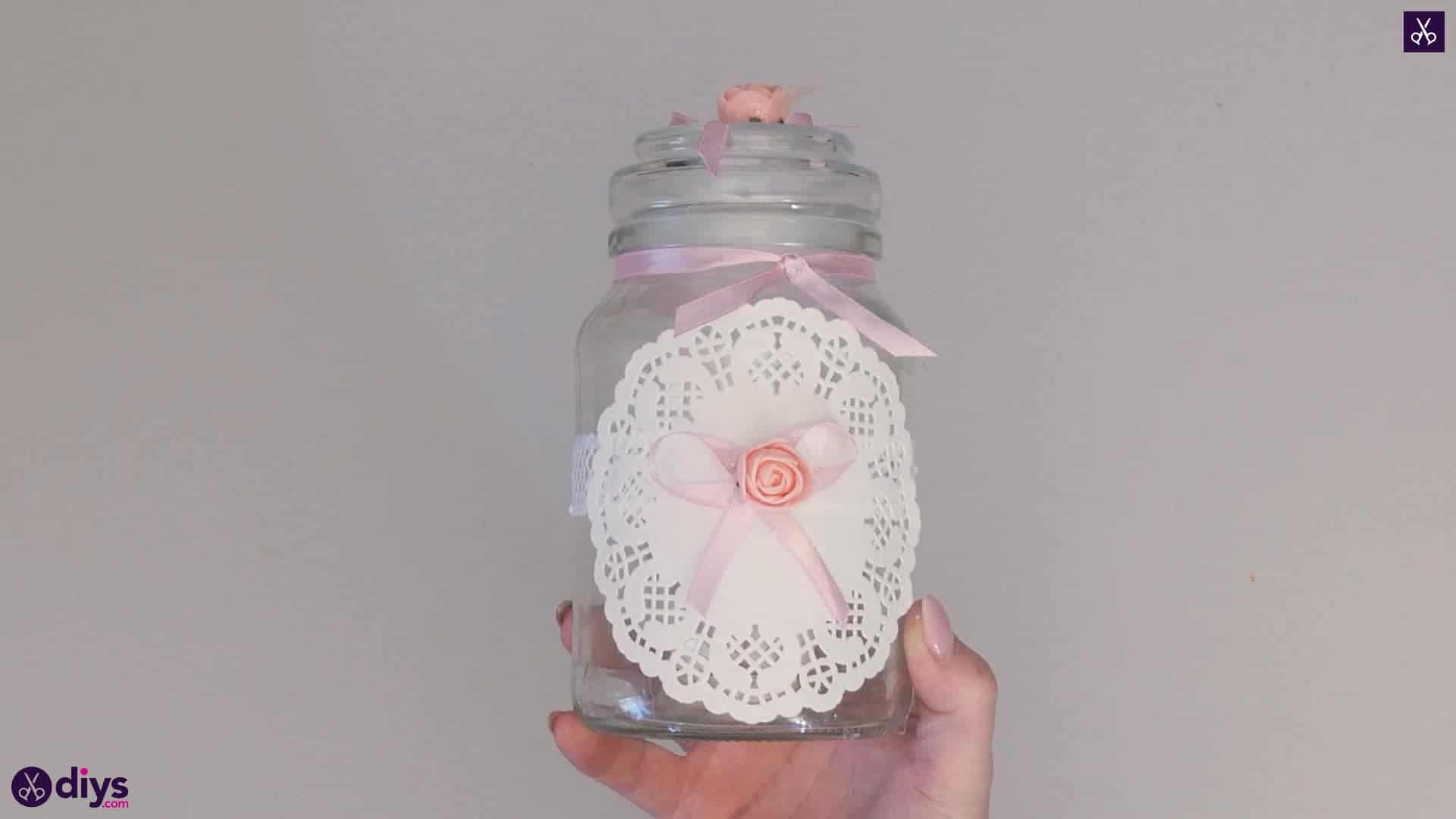 Mason jar centrepiece for weddings step6c
