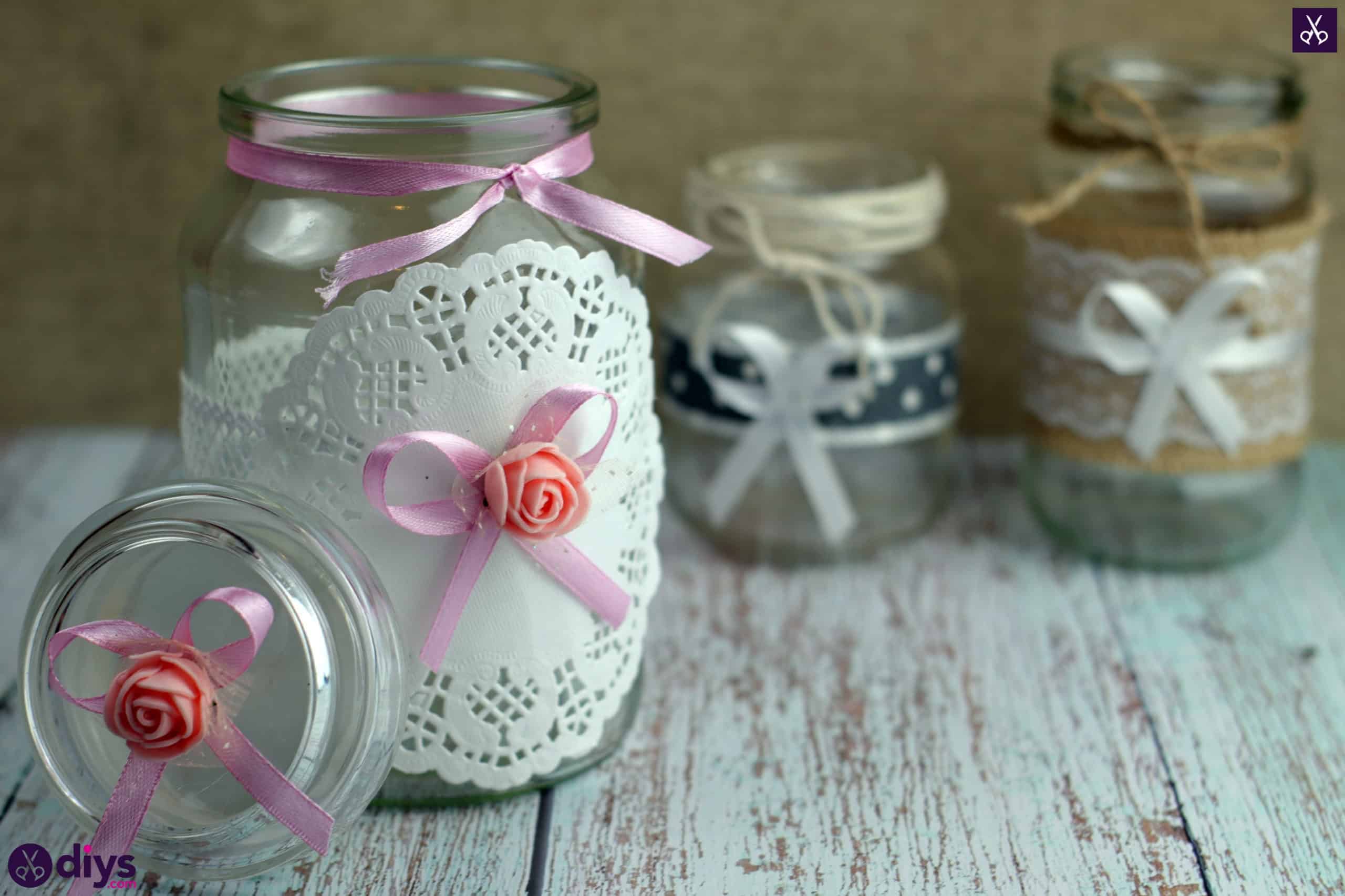 Mason jar centrepiece for weddings