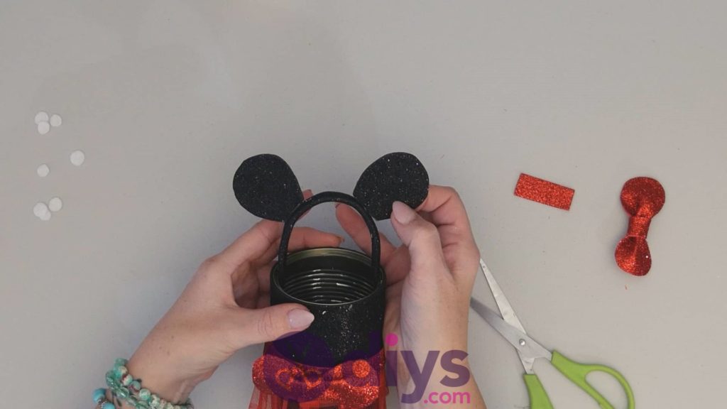 Minnie mouse tin can container step 13