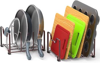 Simplehouseware kitchen cabinet pan and bakeware racks