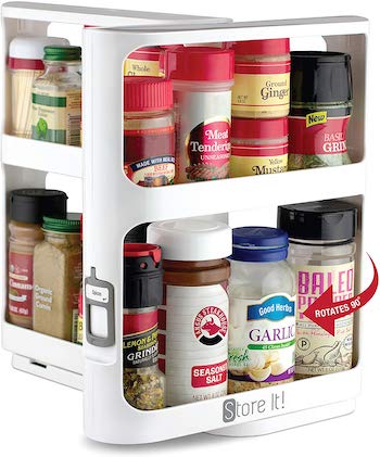 Store it! cabinet caddy modular rotating spice rack
