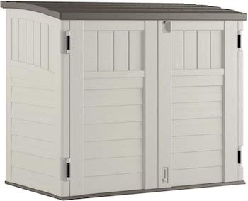 Suncast horizontal outdoor storage shed