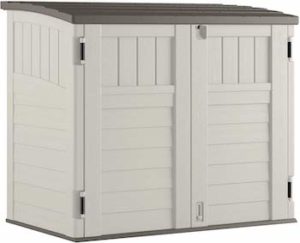 Suncast horizontal outdoor storage shed