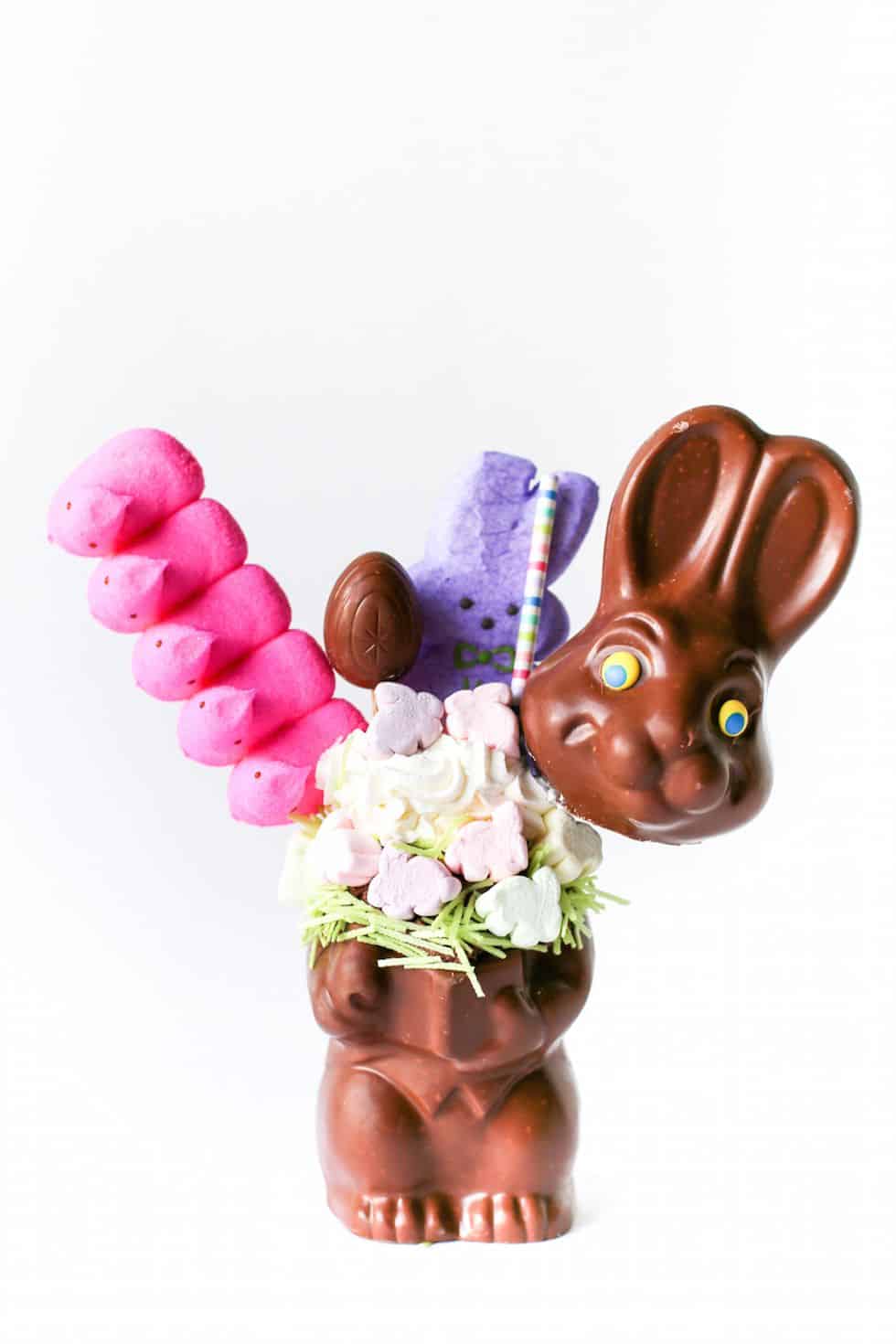 Funny Easter Dessert Idea - Easter Bunny Milkshake
