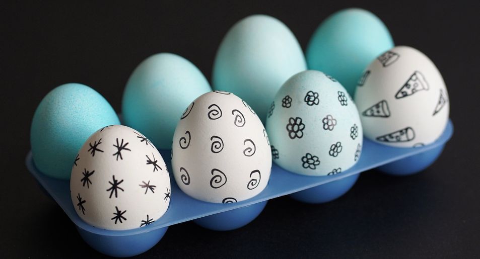 Easter egg simple patterns