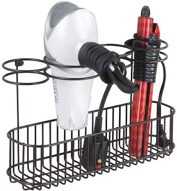 Mdesign metal wire cabinet hair care organizer