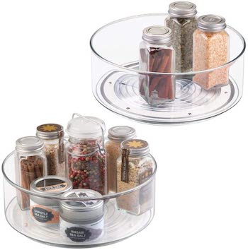 Mdesign plastic lazy susan for cabinets