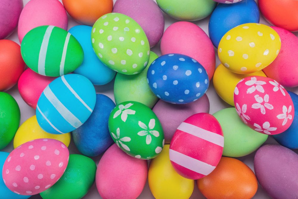 Multiple Colors and Shapes - Food Coloring to Dye Easter Eggs