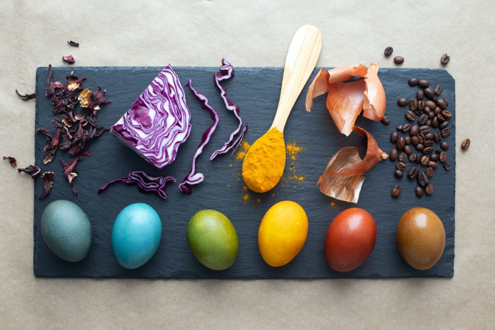 Natural Dye Eggs Food Coloring Ideas