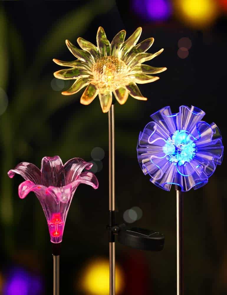 Bright zeal solar stake lights