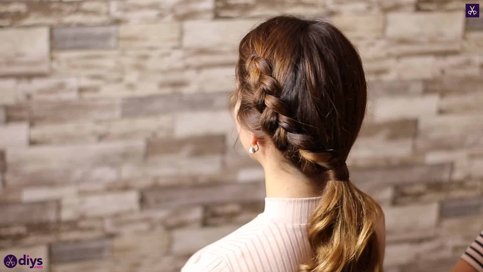 Elegant side braid hairstyle