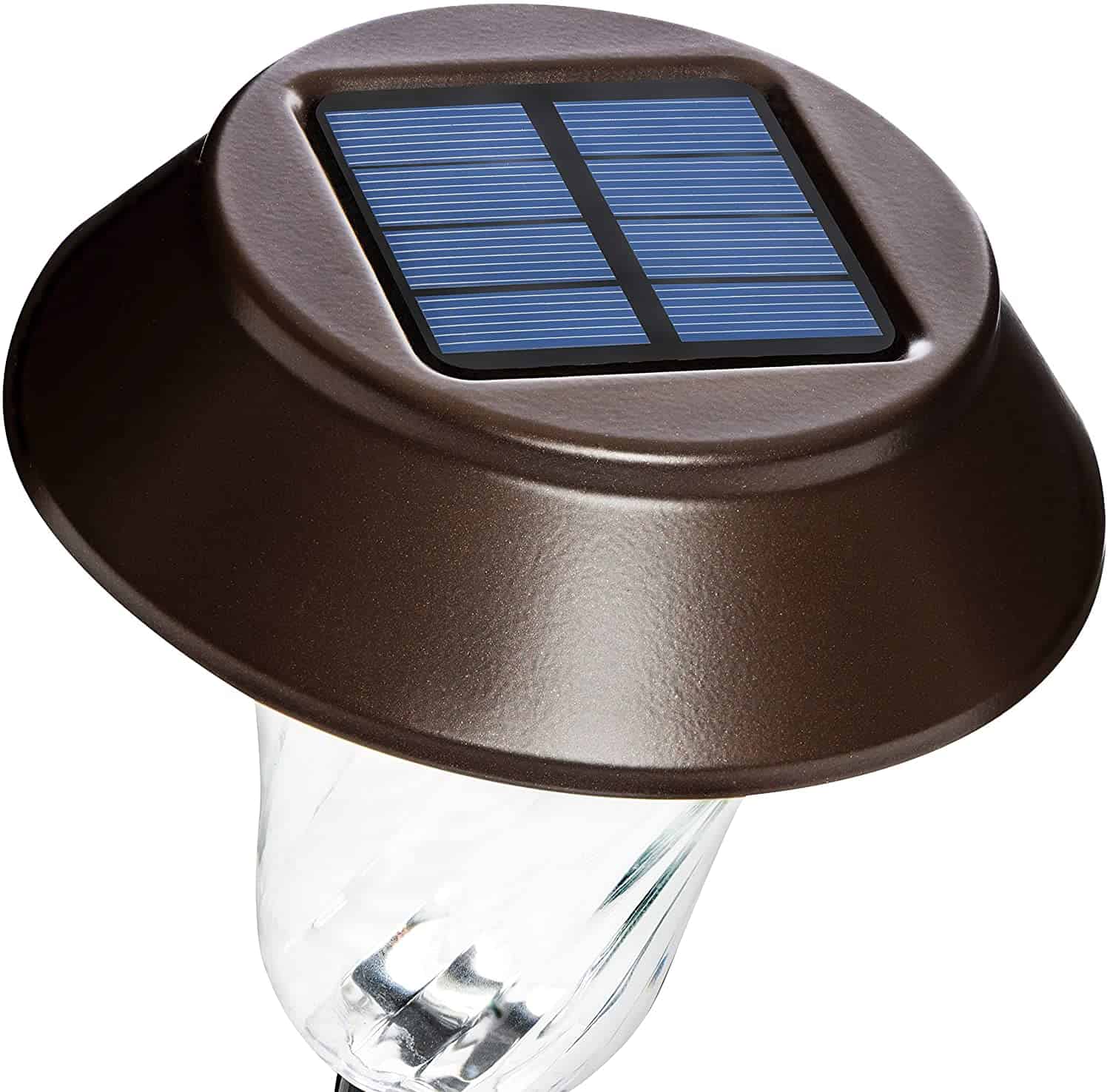 Enchated spaces bronze solar path lights