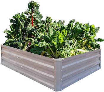 Galvanized raised garden beds