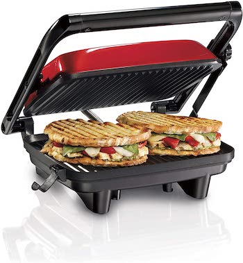 Hamilton beach electric panini press grill