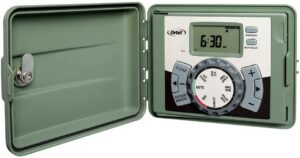 Orbit 6 station outdoor swing panel sprinkler controller