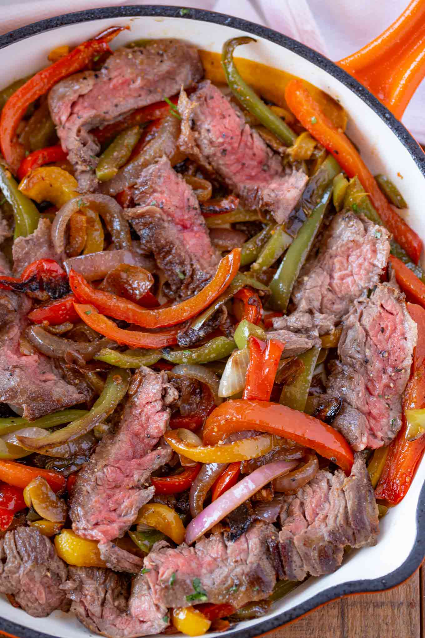 Steak fajitas