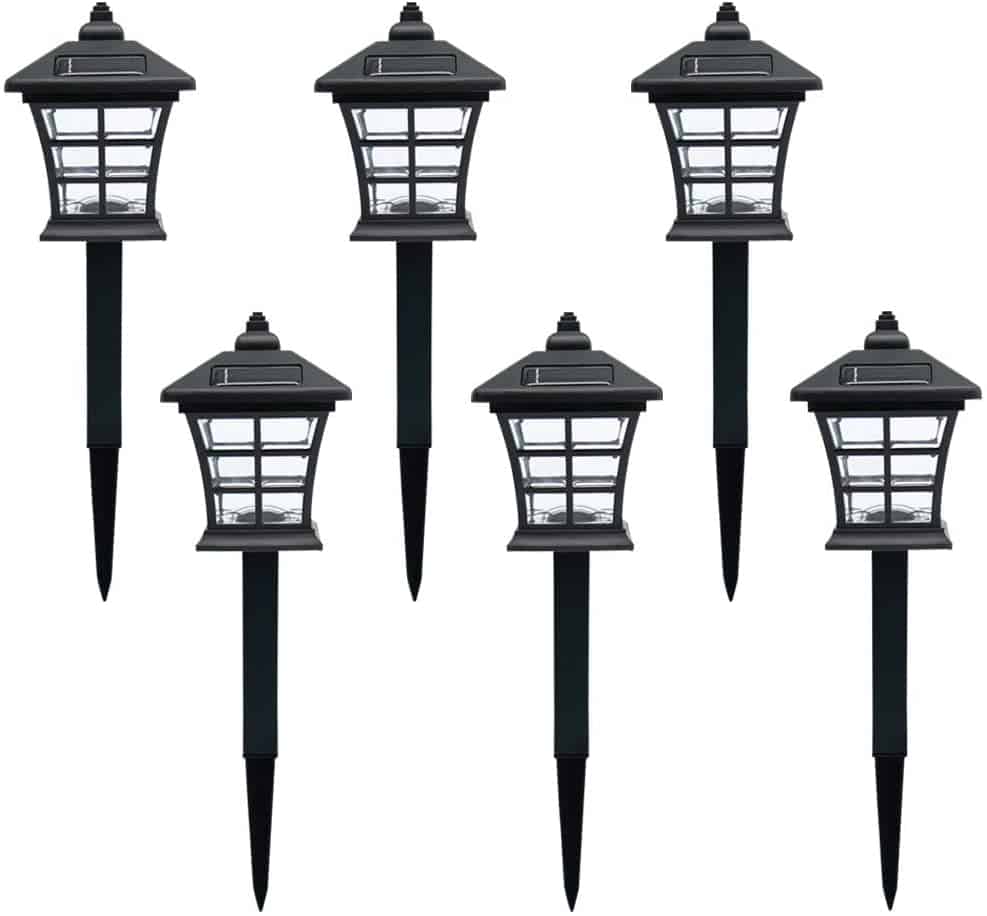 Twinkle star 6 pack solar pathway lights