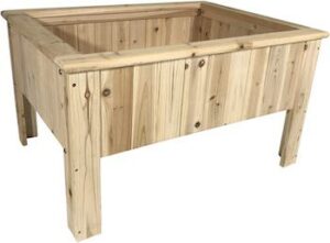 Wooden raised garden planter box kit