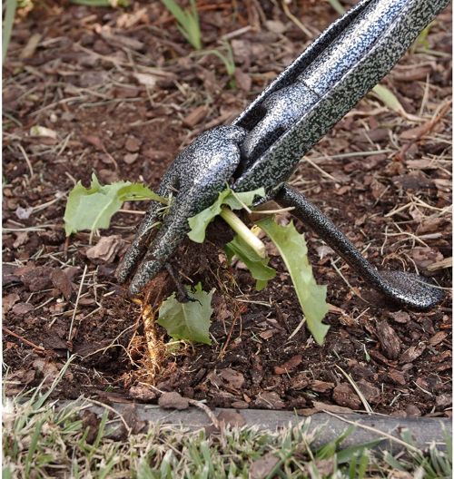 Yard Butler Rocket Weeder Ergonomic Long Handled Dandelion and Weed Remover Tool 